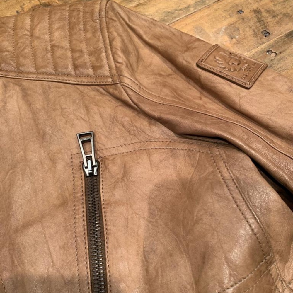 Mens Belstaff leather jacket - Picture 4 of 9